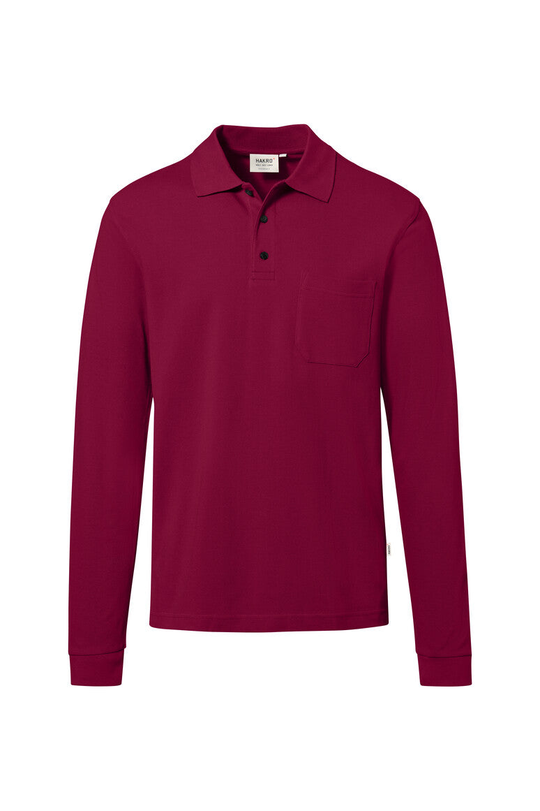 NO. 817 – HAKRO Pocket-Longsleeve-Polo MIKRALINAR® ECO