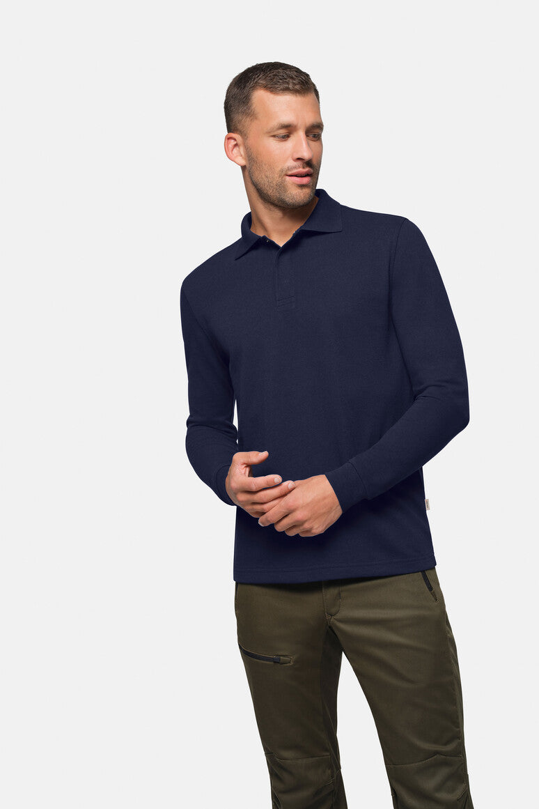 NO. 821 – HAKRO Longsleeve-Poloshirt MIKRALINAR® HACCP