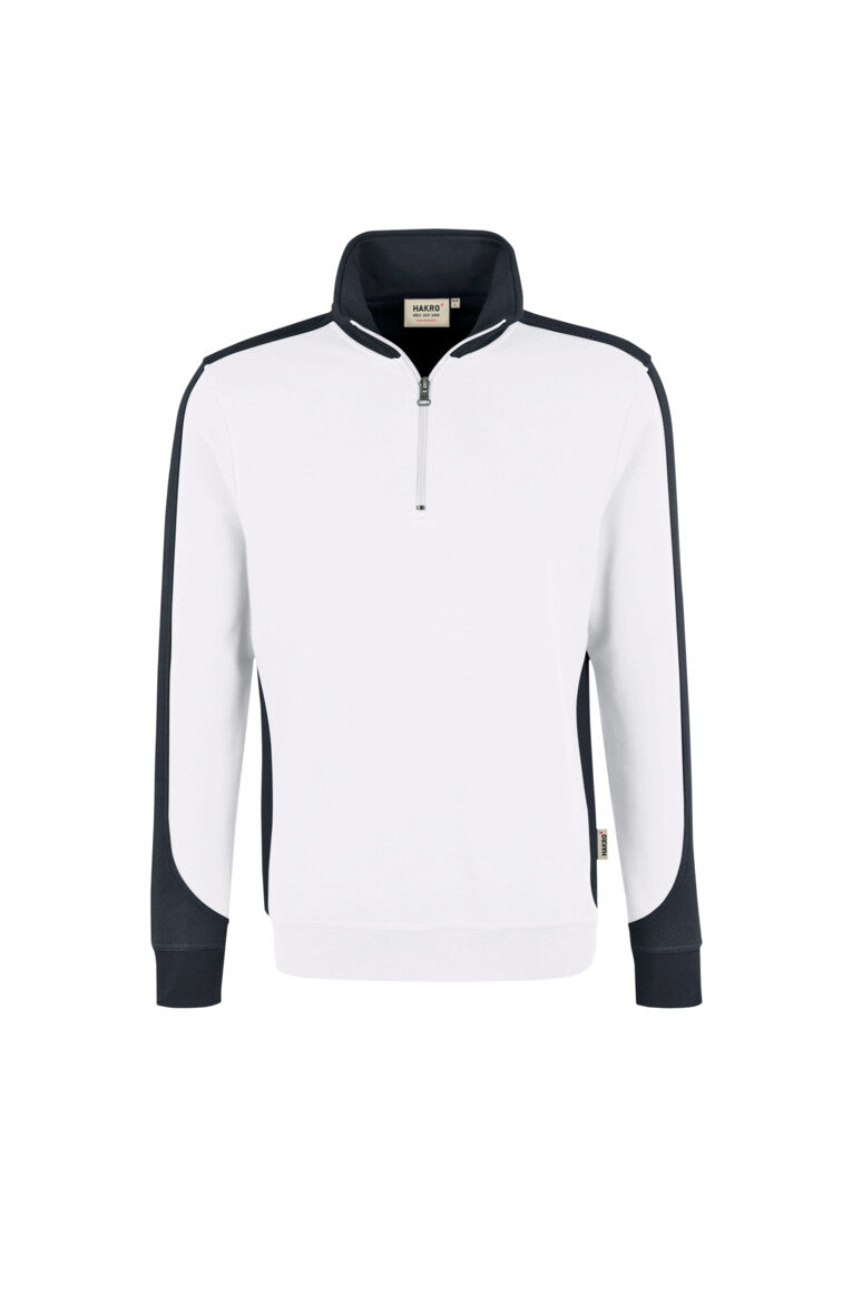 NO.476 - HAKRO Zip-Sweatshirt Contrast MIKRALINAR®