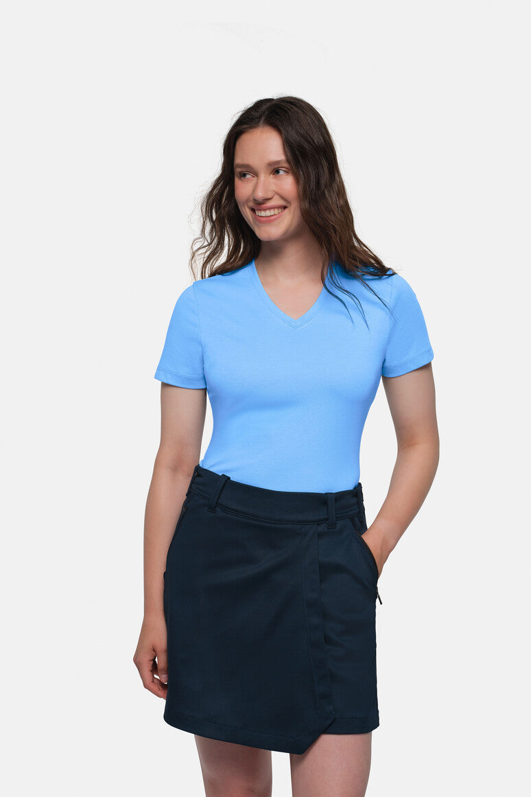 NO.169 - HAKRO COTTON TEC® Damen V-Shirt