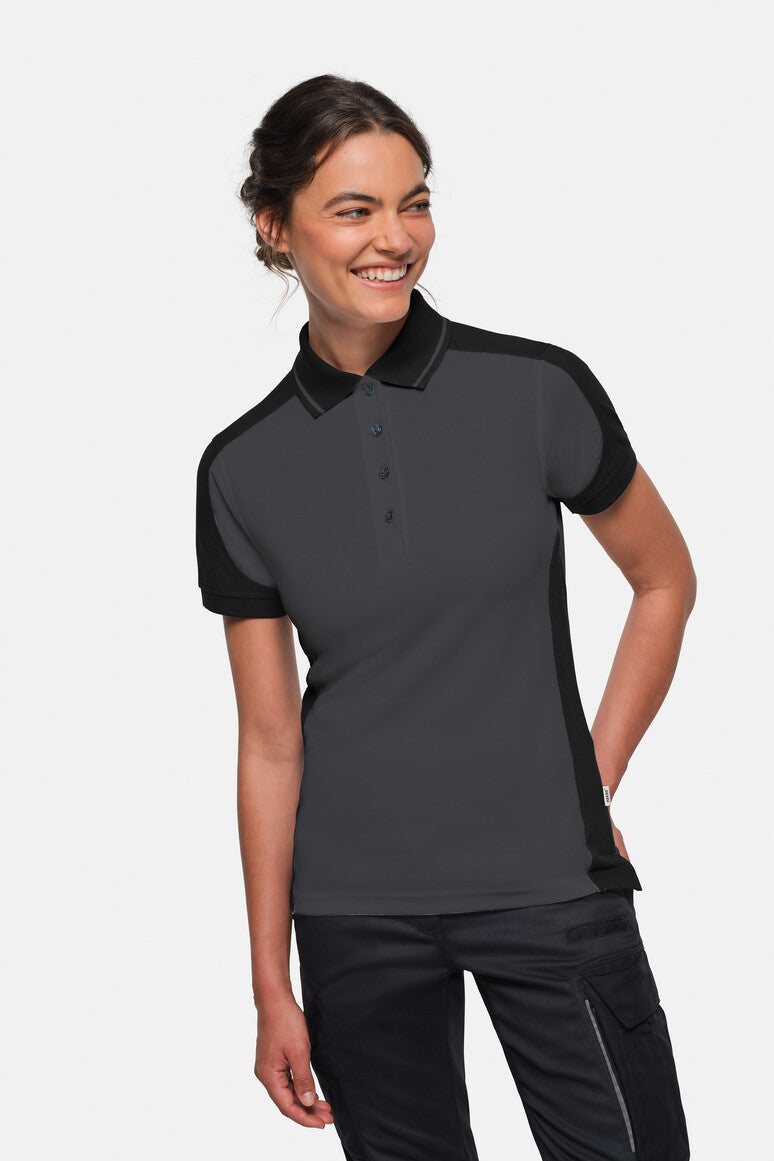 NO.339 - HAKRO Damen Poloshirt Contrast MIKRALINAR® ECO