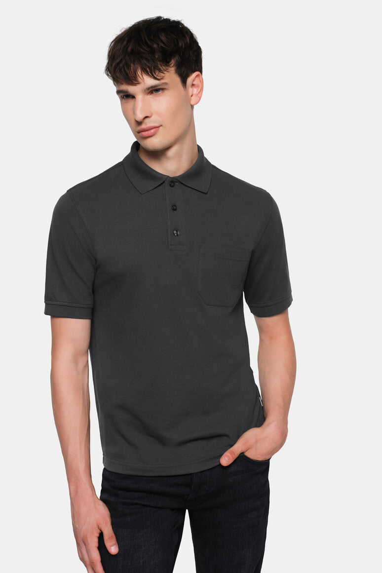 NO.812 - HAKRO Pocket-Poloshirt MIKRALINAR®