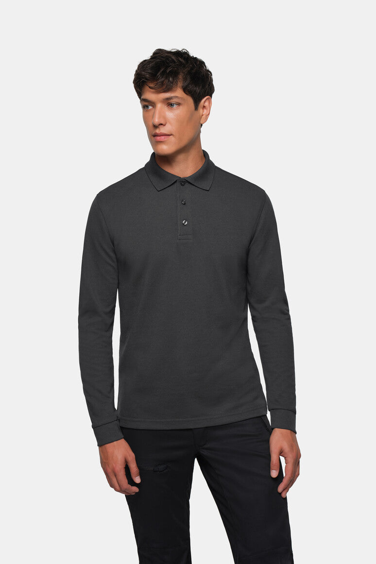 NO.815 - HAKRO Longsleeve-Poloshirt MIKRALINAR®